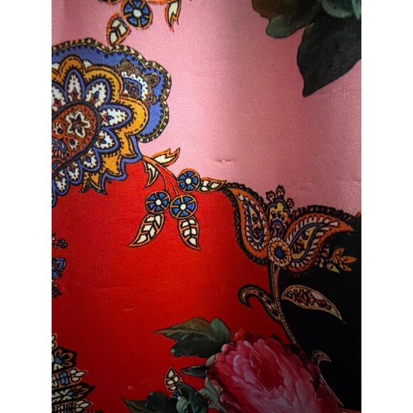 Alexia Admor Black Lace & Floral Scuba Skirt Dress Sleeveless A-Line - Picture 2 of 7